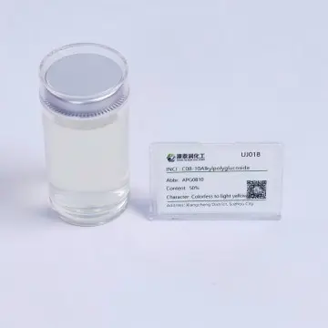 APG0810 Caprylyl/Capryl Glucoside Decyl Glucoside Liquid 50% C8-10 Alkyl Glycosides Noionic Surfactant Foaming & Thickening Agent for Personal Care & Home Care products CAS NO.: 68515-73-1