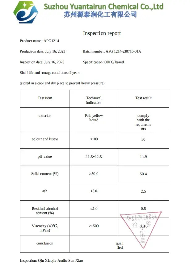 Alkyl Polyglycosiodes APGC12-14 Series Alkyl Polyglucoside Apg Cosmetic Raw Materials Lauryl Glucoside CAS 110615-47-9