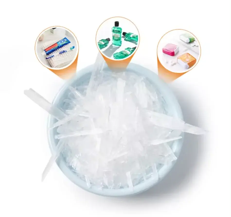 High Pure L- Menthol Crystal Food and Cosmetic Grade Wholesale Daily Chemicals CAS 2216-51-5